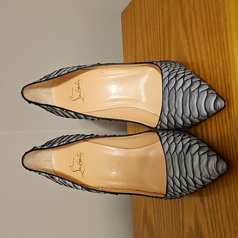 Christian Louboutin Python Froze So Kate Heels Brand New - Picture 2 of 11